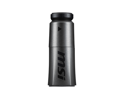 MSI SUPRIM heatsink tube cylinder in dark gray with MSI logo