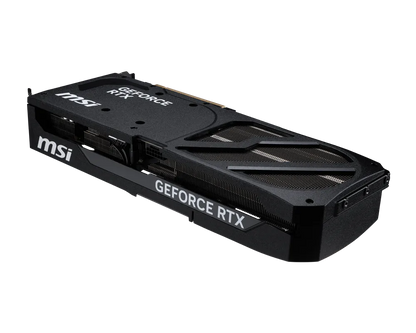 Graphics card angled view showing MSI branding and cooling shroud