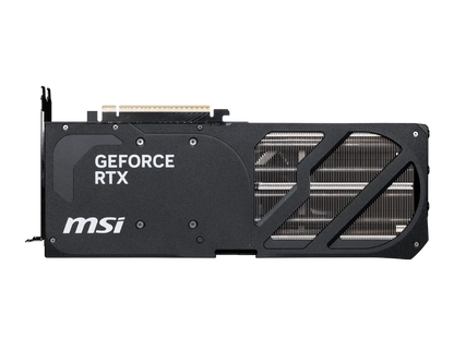 MSI GeForce RTX graphics card with triple-fan shroud and GEFORCE RTX text