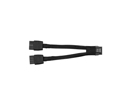 MSI graphics card with two 8-pin power connectors and braided cable shroud.
