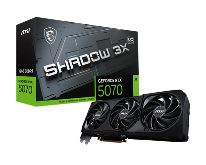 MSI GeForce RTX 5070 12GB SHADOW 3X OC GDDR7 Graphics Card