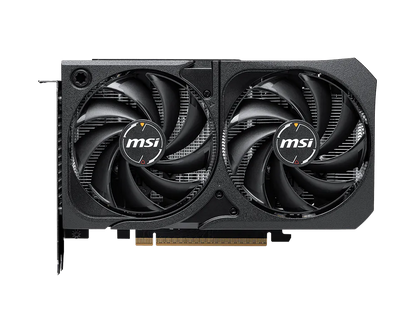 MSI graphics card with dual fans on a white background