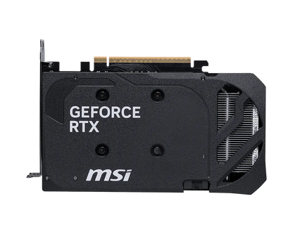 MSI GeForce RTX 5060 graphics card cooler with GeForce RTX lettering and fin array