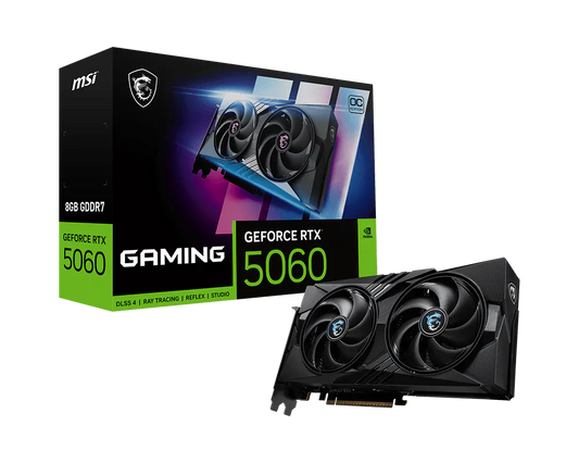 بطاقة رسوميات MSI GeForce RTX 5060 8GB GAMING OC GDDR7