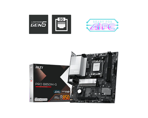 MSI PRO B850M-G Pcie 5.0 AM5 Motherboard