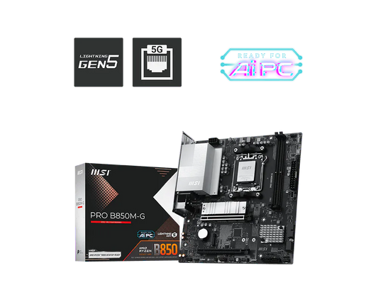 MSI PRO B850M-G Pcie 5.0 AM5 Motherboard