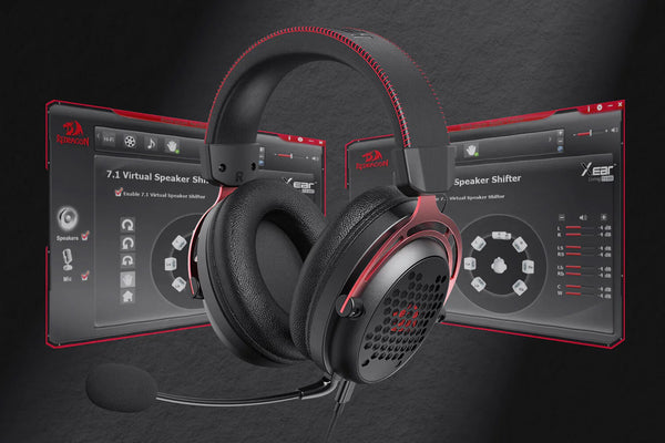 Redragon H386 Diomedes Usb Gaming Headset 7.1 Surround Sound - black