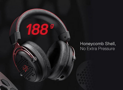 Redragon H386 Diomedes Usb Gaming Headset 7.1 Surround Sound - black