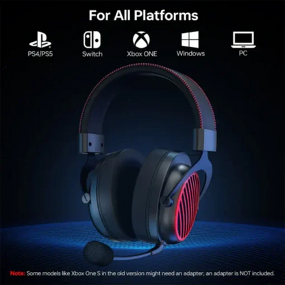 Redragon H540 Luna Wired Over-ear Gaming Headset With 7.1 Surround Sound, Detachable Microphone