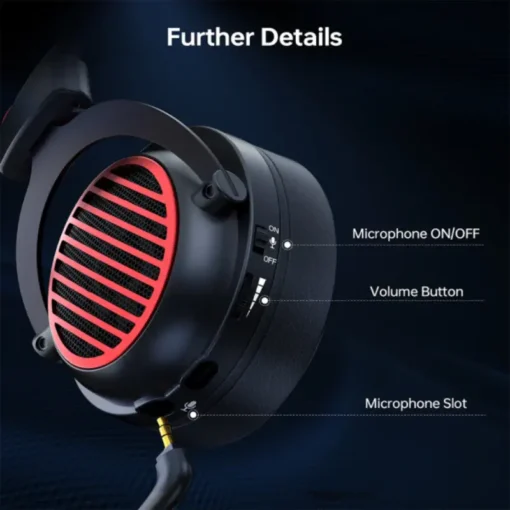 Redragon H540 Luna Wired Over-ear Gaming Headset With 7.1 Surround Sound, Detachable Microphone