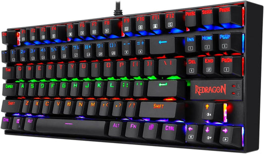 Redragon K552e Elite Kumara RAINBOW Backlit Mechanical red switch