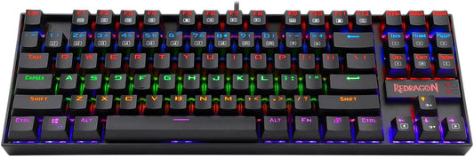 Redragon K552e Elite Kumara RAINBOW Backlit Mechanical red switch