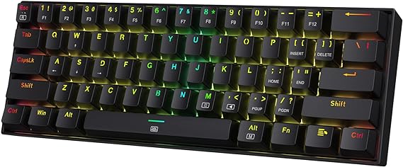 REDRAGON K630 Dragonborn 60% Wired RGB Gaming Keyboard - Red Switch