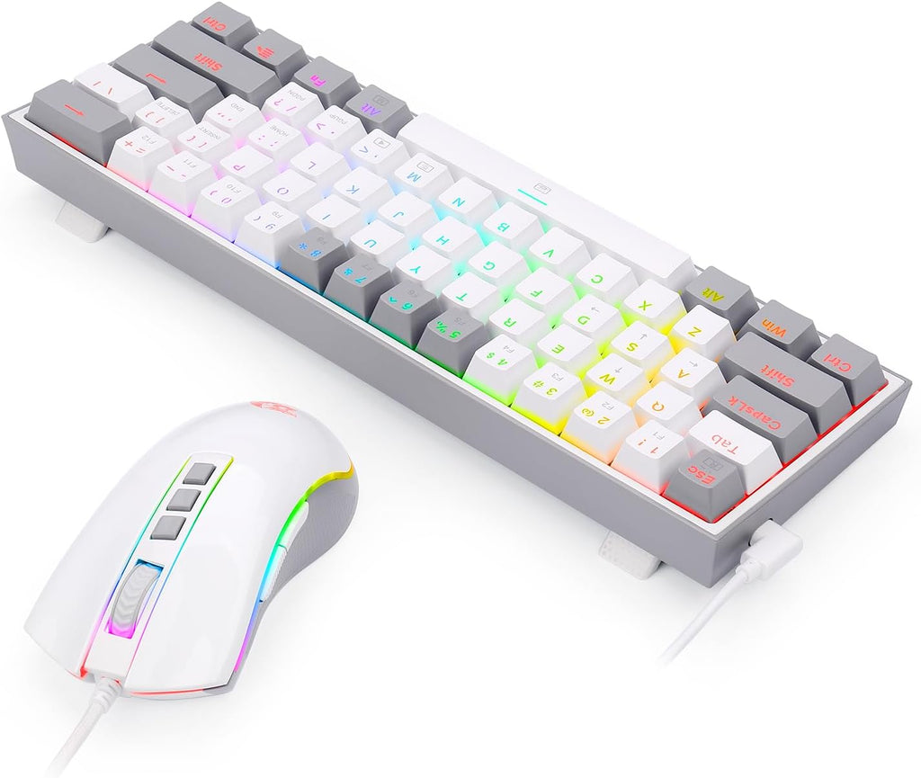 Redragon RD S131 Wired Combo Wired 60% Mechanical Keyboard + Wired Gaming Mouse max 12400DPi