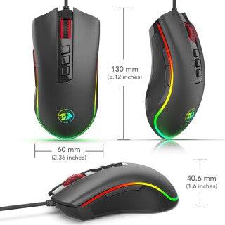 Redragon M711 Cobra RGB 12400 DPI Optical Gaming Mouse