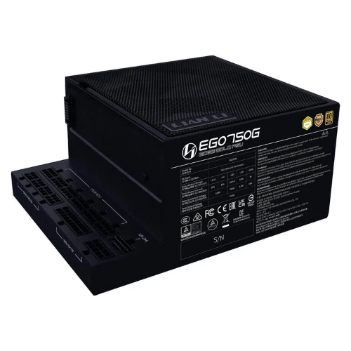 Lian Li EG0750G Edge 750W Fully Modular ATX 3.1 PSU – 80 Plus Gold Certified