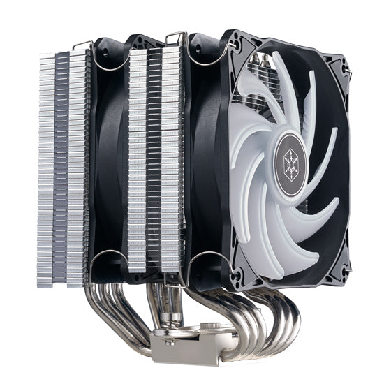 silverstone Hydrogon D120 ARGB Dual tower CPU cooler with 6 heat-pipes and dual 120mm ARGB fans