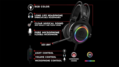 HEADPHONE ST-STANDARD GM-016 GAMING USB 7.1
