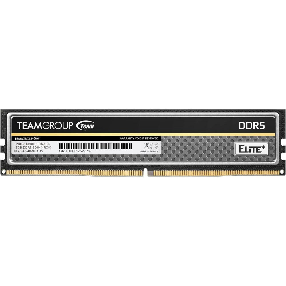 Team Elite Plus 16GB 6000MHz CL48 DDR5 - ALARABIYA COMPUTER