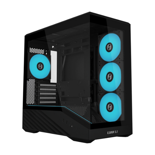 Lian Li Vector V100R Mini Mid-Tower Gaming Case with 4 ARGB Fans + Psu RB750 750W 80+ Bronze ATX 3.1