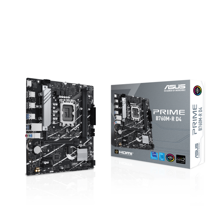 ASUS PRIME B760M-R D4 Socket LGA 1700 Motherboard