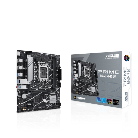 ASUS PRIME B760M-R D4 Socket LGA 1700 Motherboard