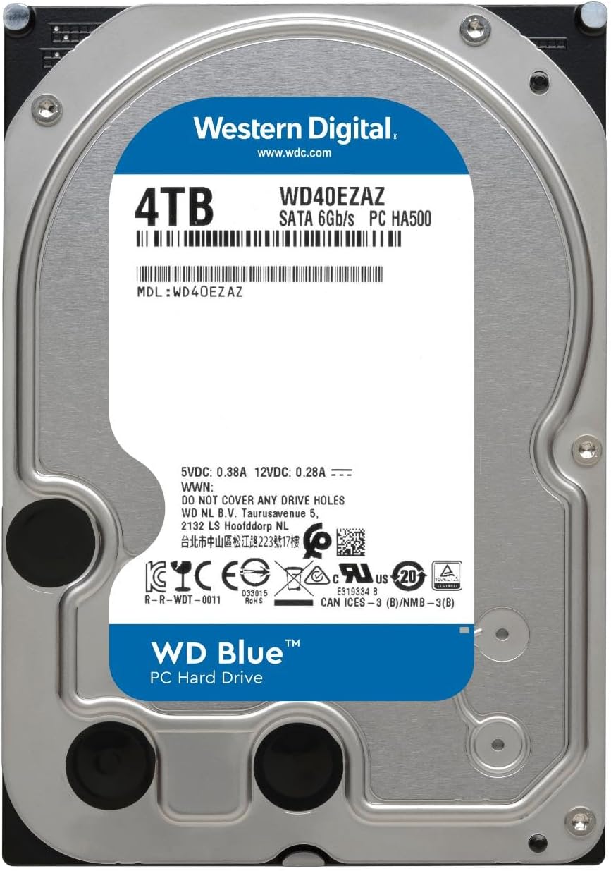 WD Blue 4TB PC Hard Drive - 5400 RPM Class SATA 6 Gb.s