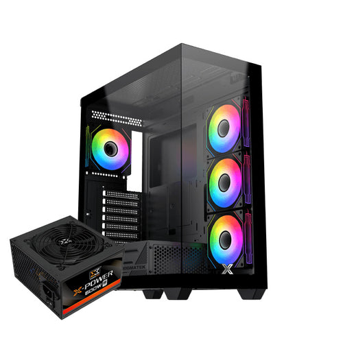 Xigmatek Blast ARGB Case With 600W 80+ White power supply