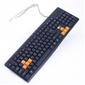 2B (KB445) Multimedia USB Keyboard With Colored Buttons for Playing