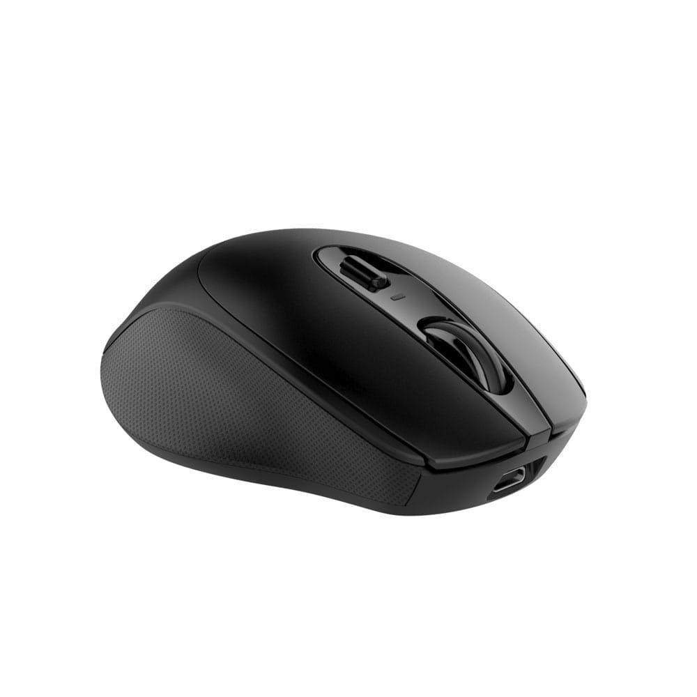 2B (MO186) Dual Mode Bluetooth 2.4GHz Mouse 800 - 1200 - 1600 - 2400 DPI with Rechargeable Battery - Black