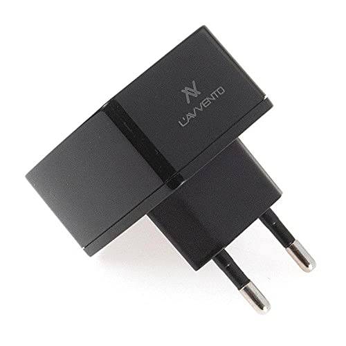 L'avvento (mp106) wall charger dual usb output 3.1a euro plug - black
