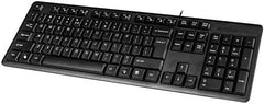 A4Tech KK-3 Wired keyboard Black - ALARABIYA COMPUTER