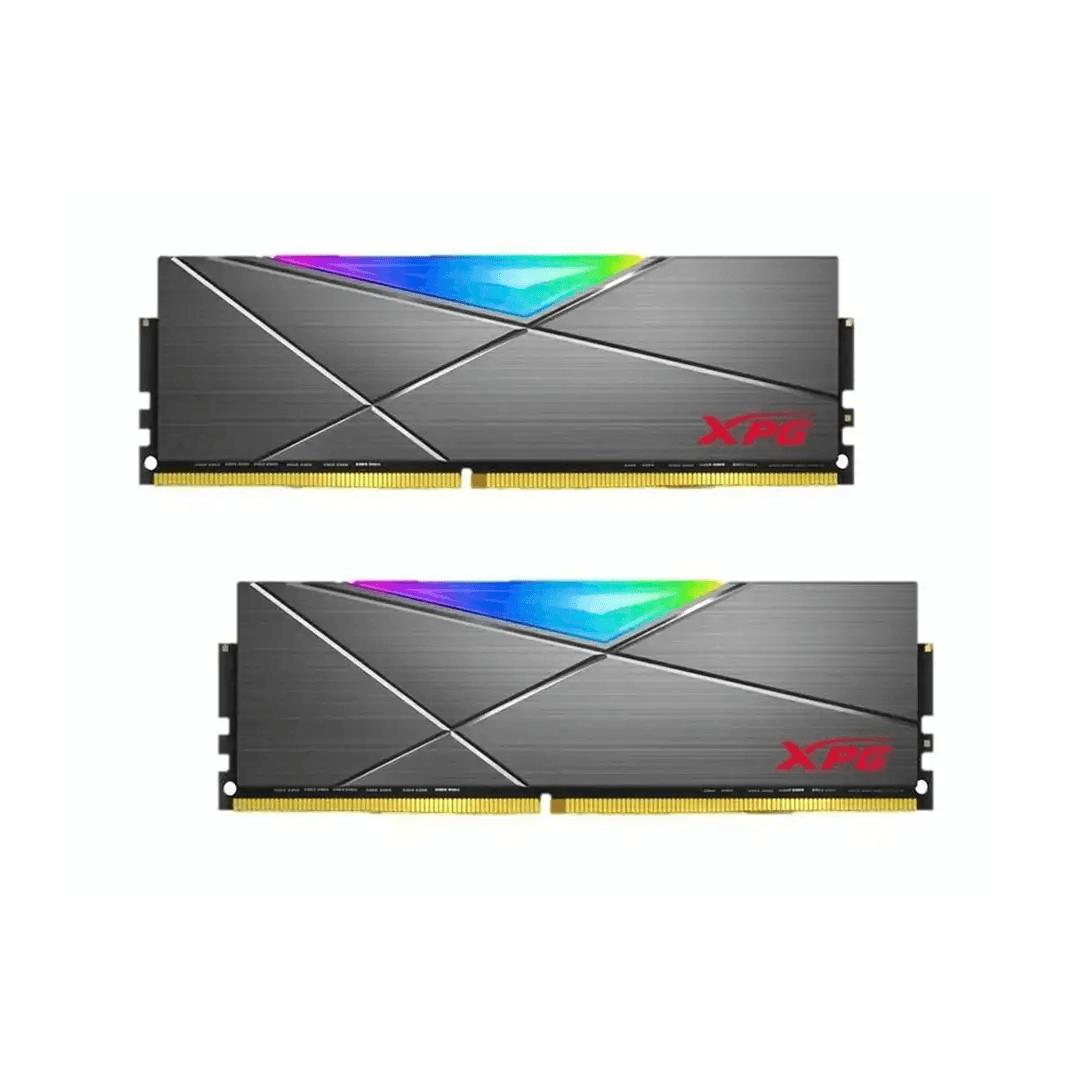 XPG SPECTRIX D50 RGB Gaming Memory: 16GB (2x8GB) DDR4 3200MHz CL16 GREY - ALARABIYA COMPUTER