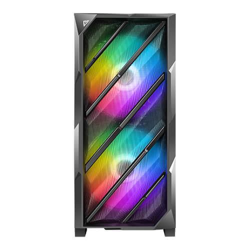 Antec NX700 ARGB Tempered Glass Mid-Tower ATX Gaming Case 3FAN + power supply antec atom b650 bronze