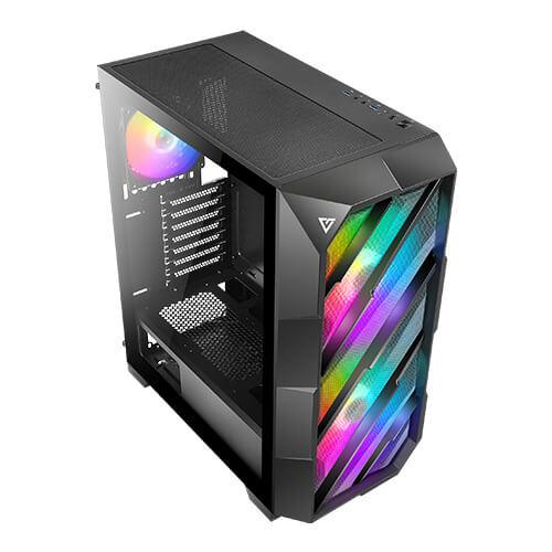 Antec NX700 ARGB Tempered Glass Mid-Tower ATX Gaming Case 3FAN + power supply antec atom b650 bronze