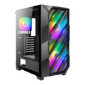 Antec NX700 ARGB Tempered Glass Mid-Tower ATX Gaming Case 3FAN + power supply antec atom b650 bronze