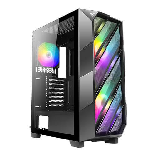 Antec NX700 ARGB Tempered Glass Mid-Tower ATX Gaming Case 3FAN + power supply antec atom b650 bronze