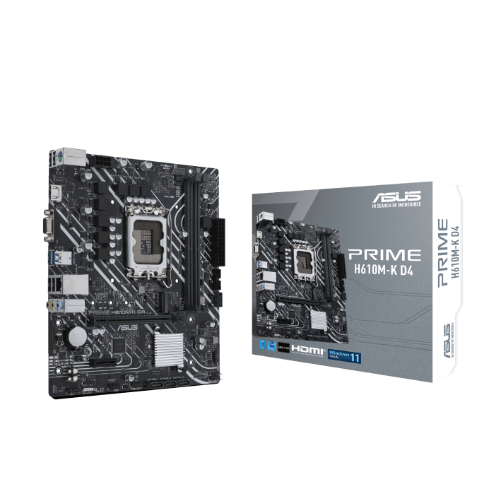 ASUS H610M-K D4 (LGA 1700) mic-ATX motherboard