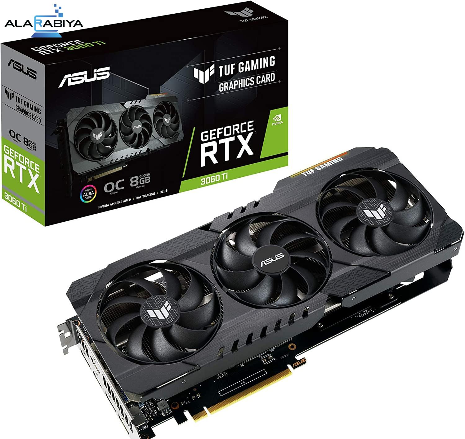 ASUS TUF Gaming RTX 3060 Ti OC Edition Graphics Card (PCIe 4.0, 8GB GDDR6