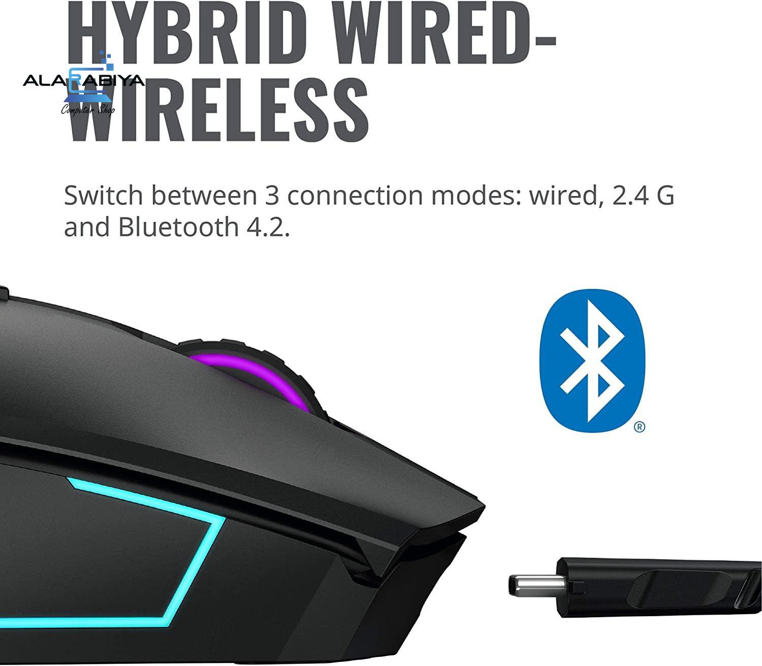 Cooler Master MM831 Gaming Mouse with 32000 DPI 2.4GHz and Bluetooth Wireless