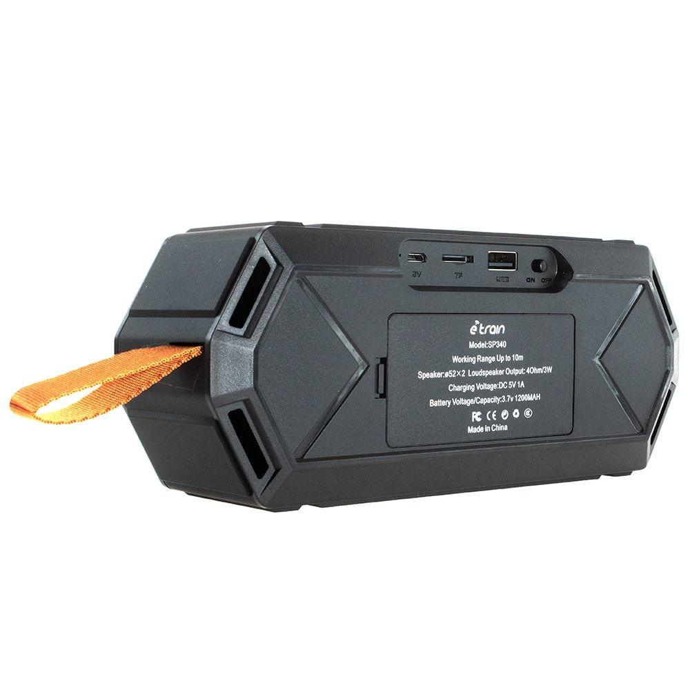 Etrain (SP340) Wireless Bluetooth Speaker with TF Card Port - Black