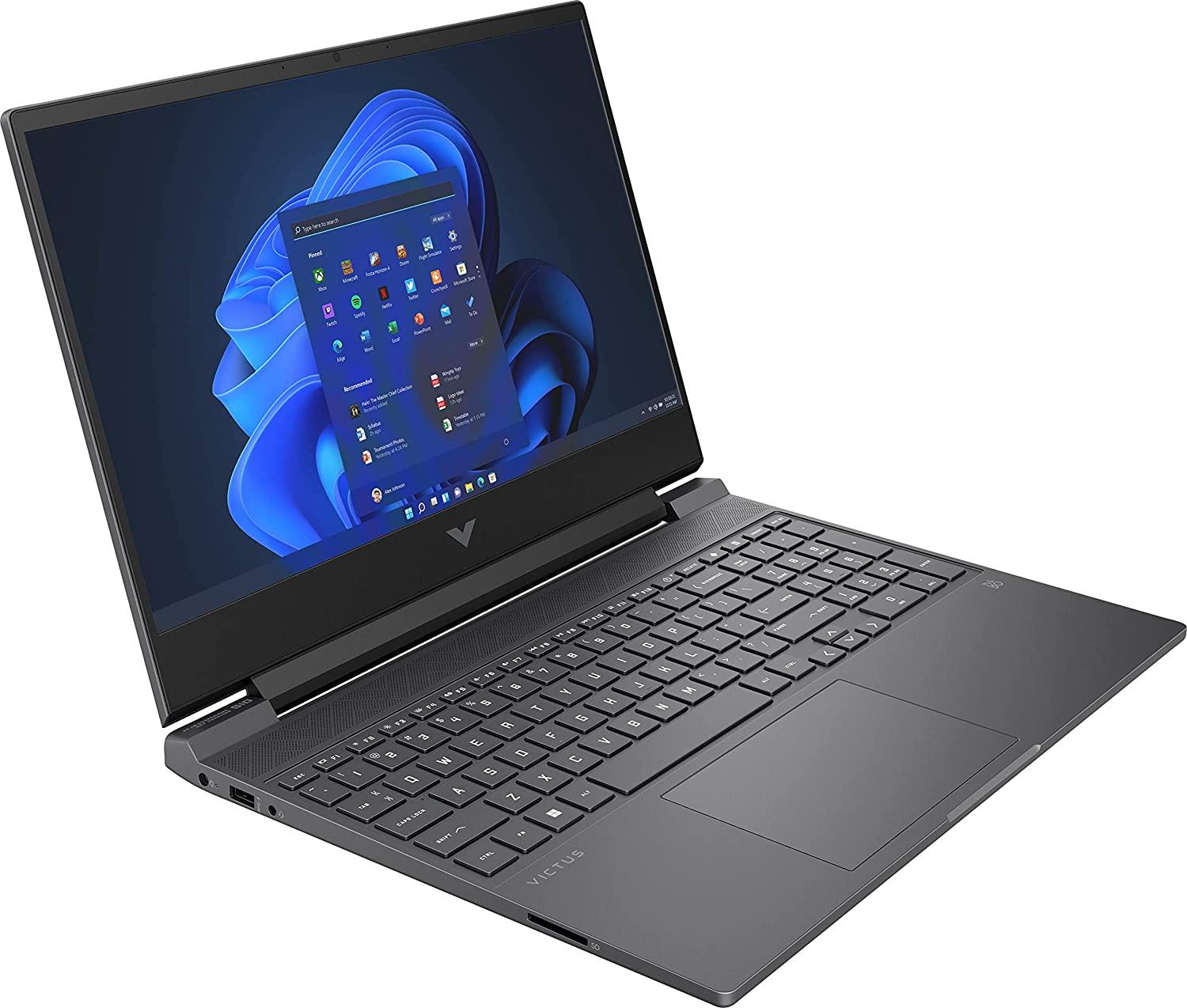 HP Victus 15 Gaming Laptop, NVIDIA GeForce GTX 1650, 12th Gen Intel Core i5-12450H, 8 GB RAM, 512 GB SSD, Full HD Display, Backlit Keyboard, Enhanced Thermals