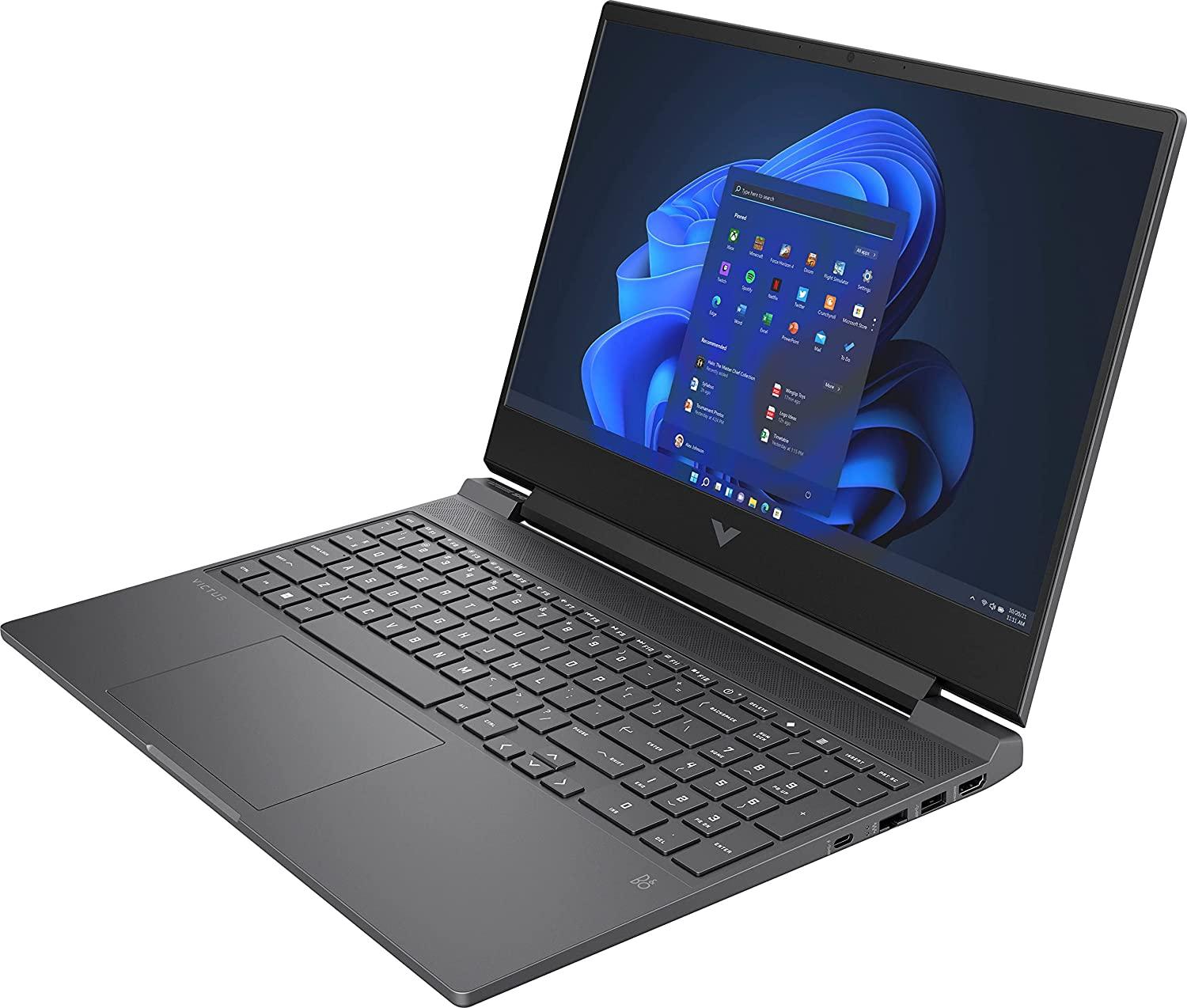 HP Victus 15 Gaming Laptop, NVIDIA GeForce GTX 1650, 12th Gen Intel Core i5-12450H, 8 GB RAM, 512 GB SSD, Full HD Display, Backlit Keyboard, Enhanced Thermals