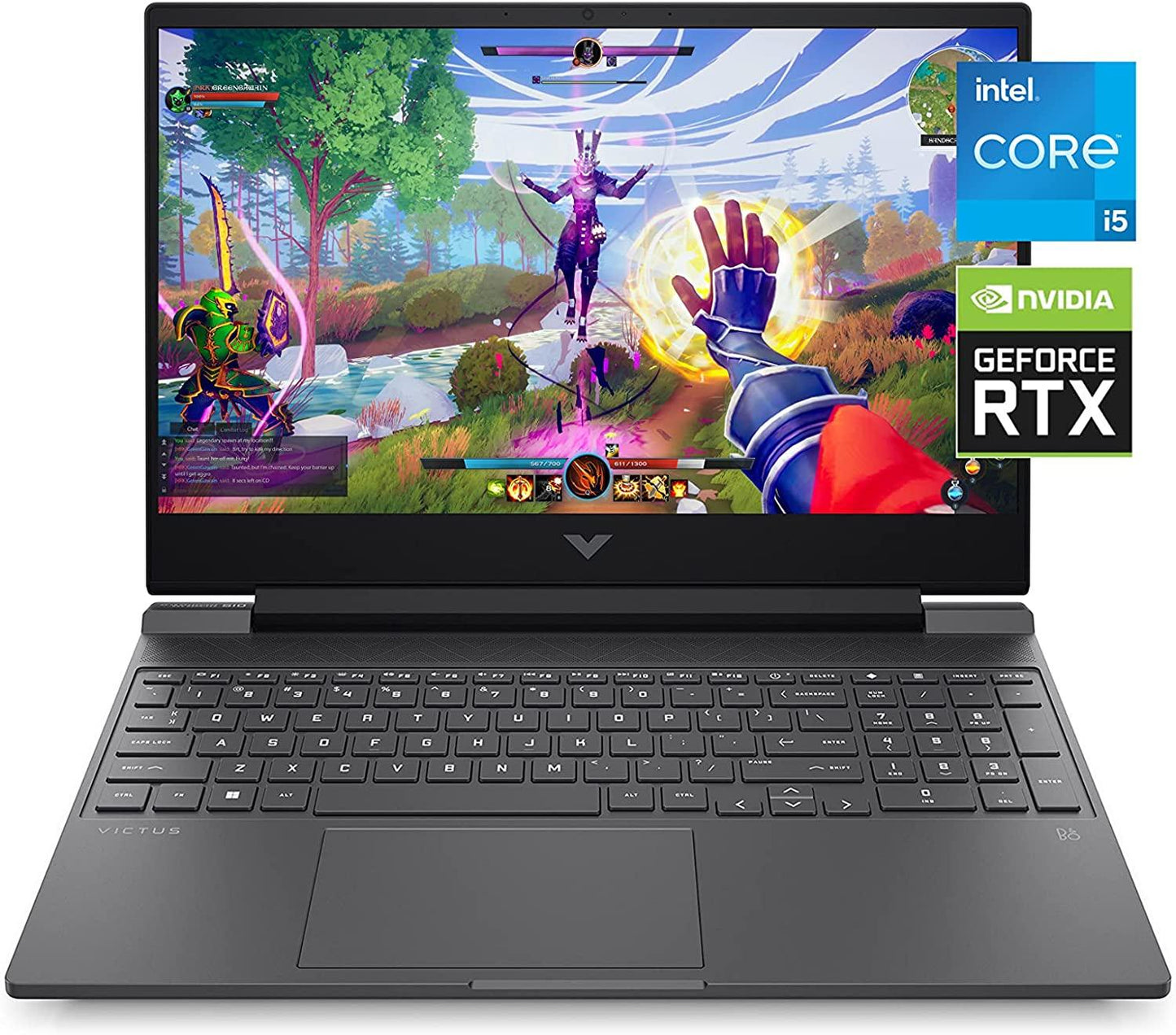 HP Victus 15 Gaming Laptop, NVIDIA GeForce RTX 3050, 12th Gen Intel Core i5-12450H , 8 GB RAM, 512 GB SSD, Full HD Display