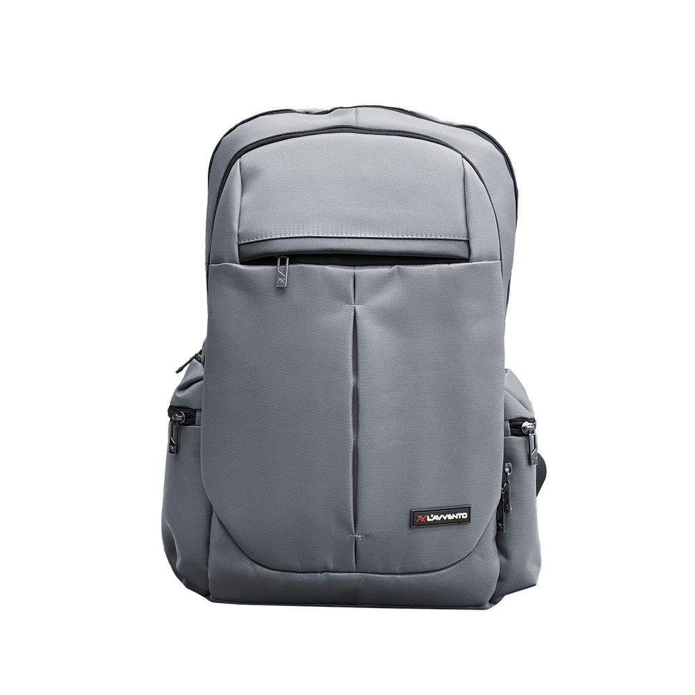 L'avvento BG595 Backpack Multi-pockets Made by High Quality Material fits up to 15.6" - Light Grey