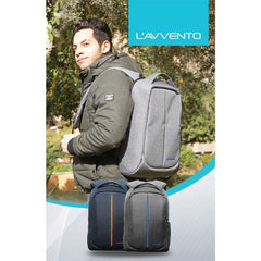 L'avvento Discovery Laptop Anti-Theft Backpack fit up to 15.6” Nylon with Padded Laptop Compartment BG04A - Gray