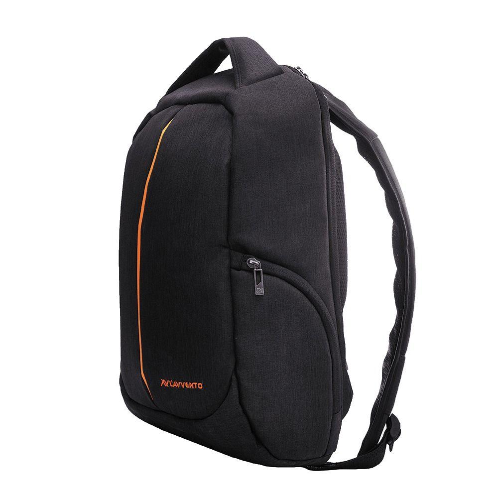 L'avvento Discovery Laptop Anti-Theft Backpack fit up to 15.6” Nylon with Padded Laptop Compartment BG04B- black