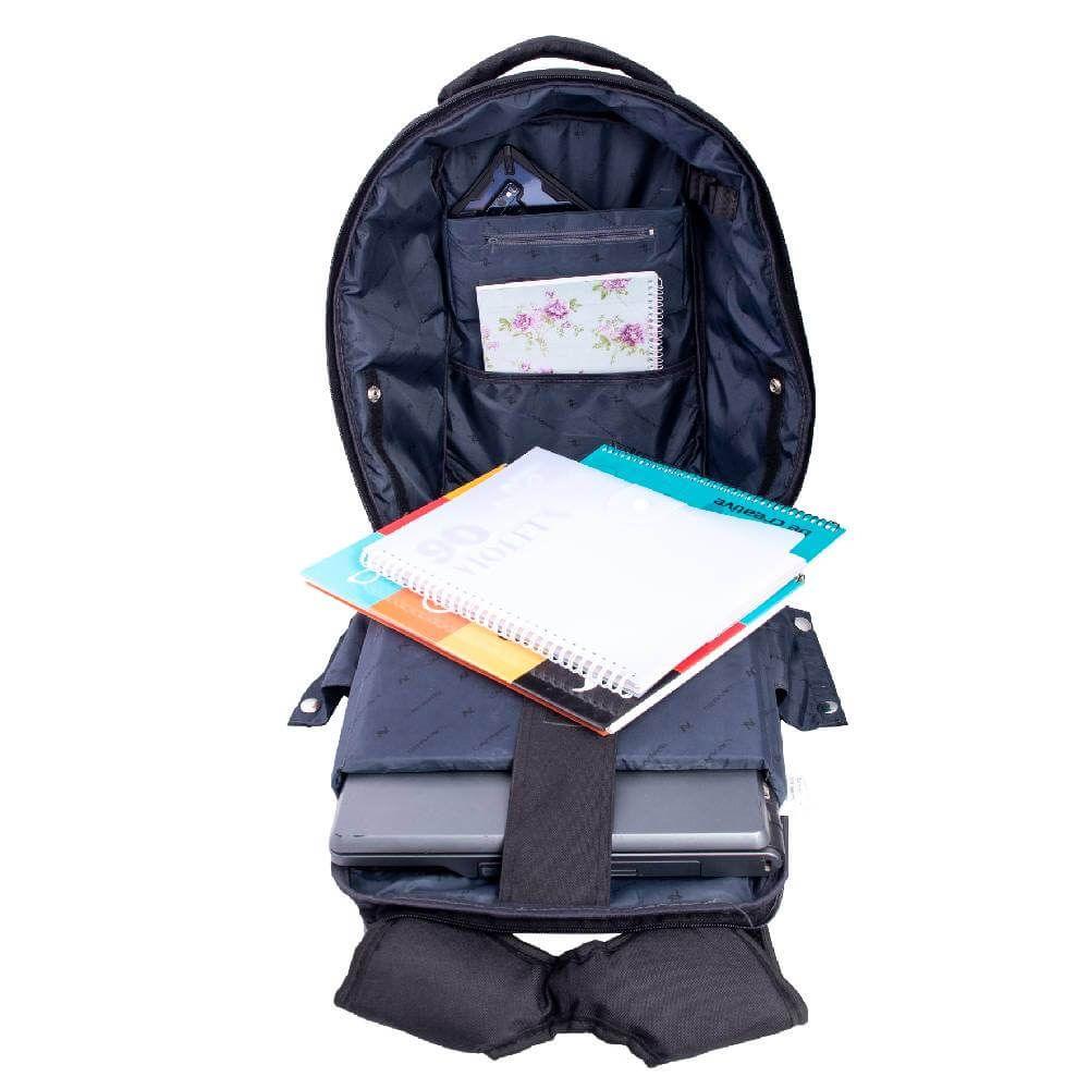 L'avvento Discovery Laptop Anti-Theft Backpack fit up to 15.6” Nylon with Padded Laptop Compartment BG04B- black