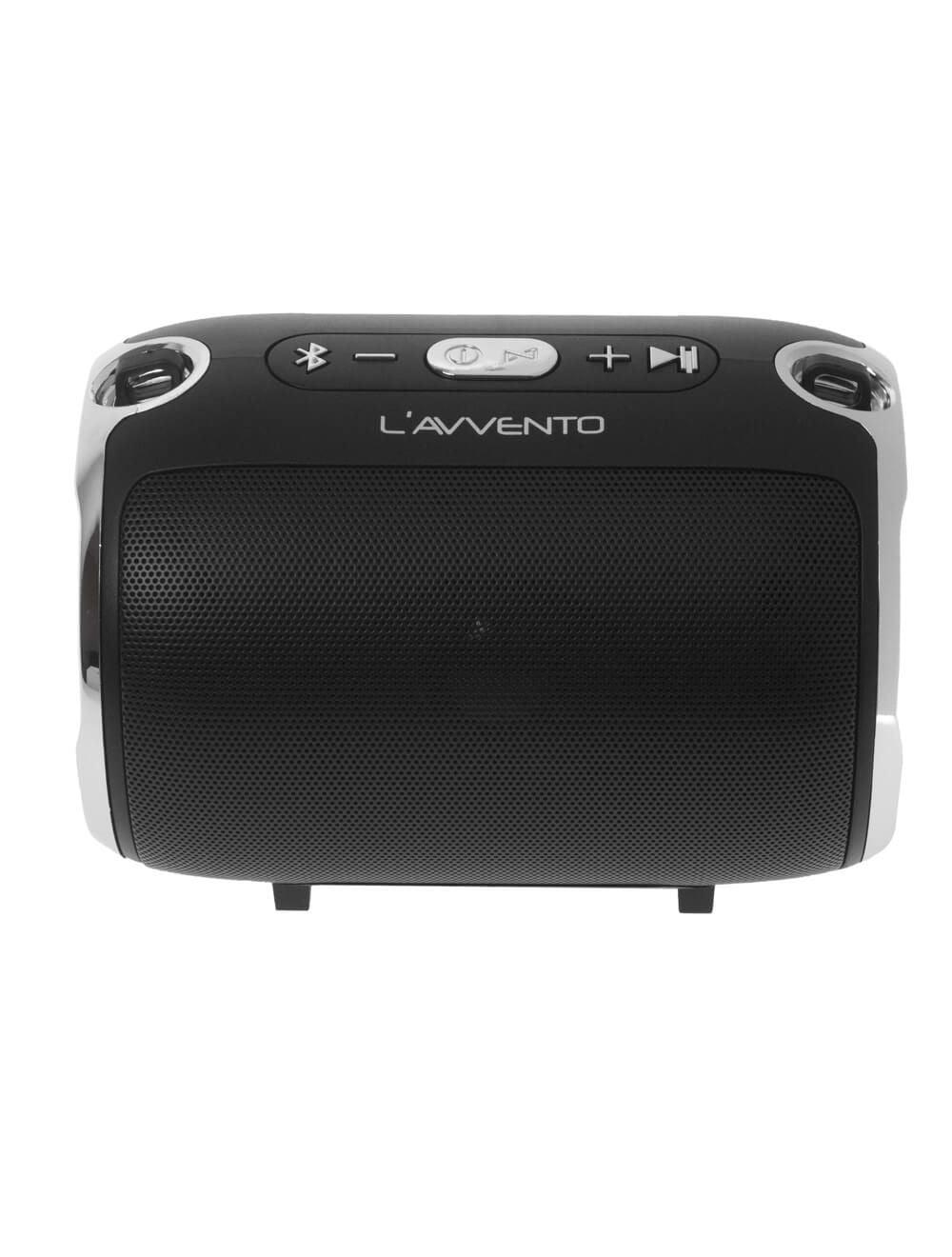 L'avvento (SP337) Portable Bluetooth Speaker with Shoulder Strap - Black