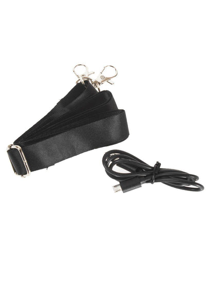 L'avvento (SP337) Portable Bluetooth Speaker with Shoulder Strap - Black